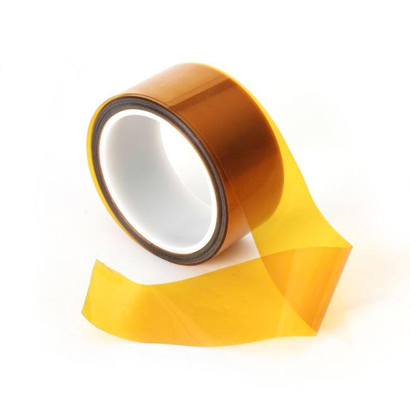 Double-sided polyimide Kapton tape roll with silicone adhesive for transformer insulation.