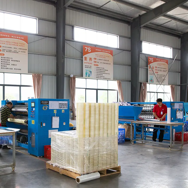 Tape slitting and rewinding machine and finished samples