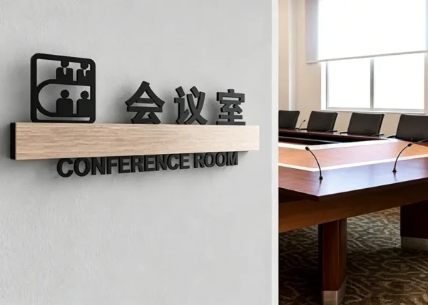Nano tape for signboard installation.