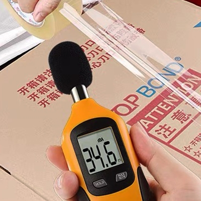 Low Noise BOPP Packing Tape Low Decibel Test