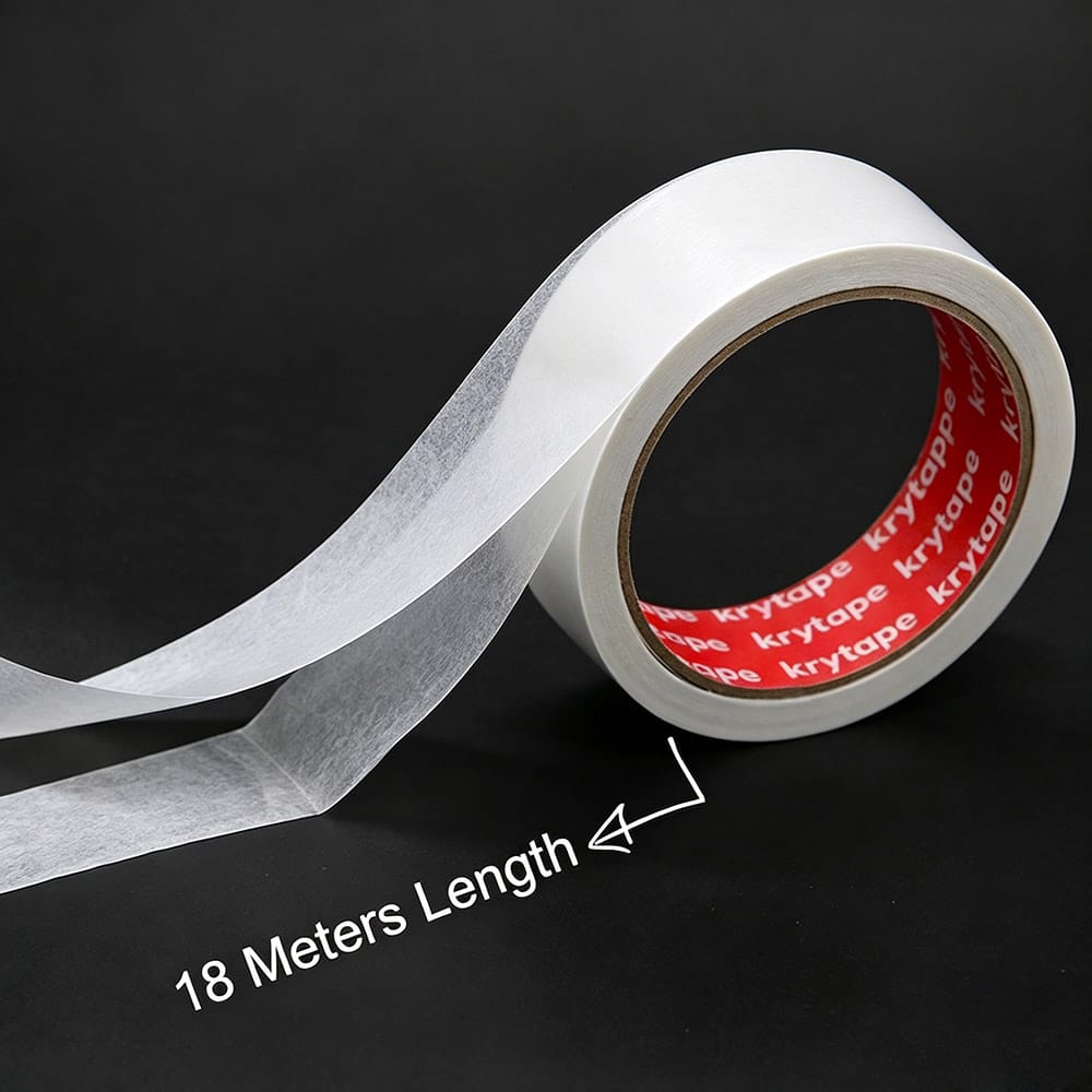 Office Double-Sided Tape Roll 18M Length Eco-Friendly Glue