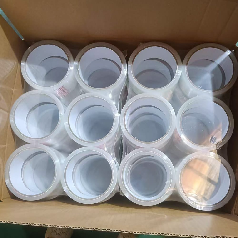 Bulk Shrink Film Packaging Solution for Clear Nano Double Sided Tape Rolls
