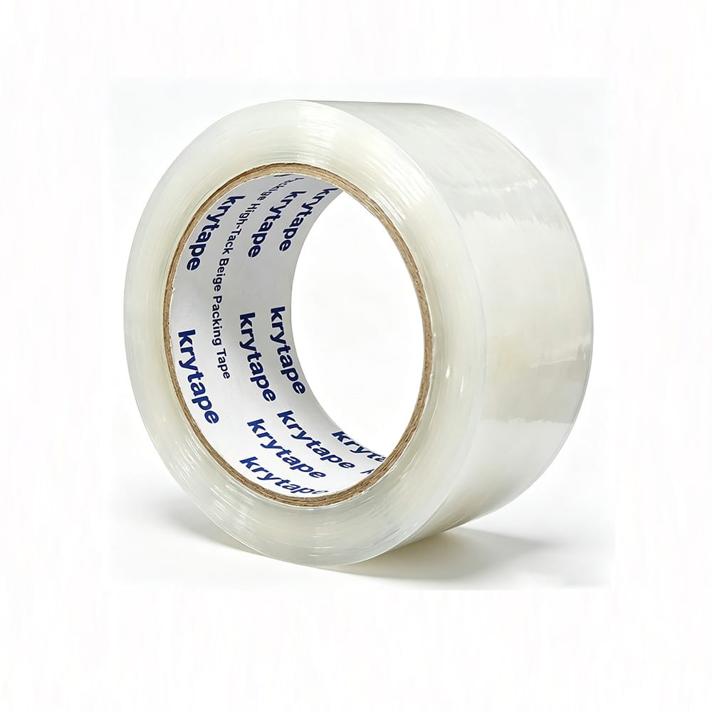 Beige Cream BOPP Packing Tape Roll Thumbnail 2