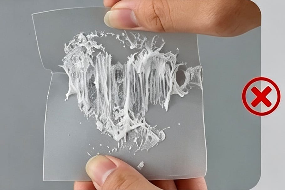 Weak Double Sided Tape Causes Attached Objects to Fall Off Easily