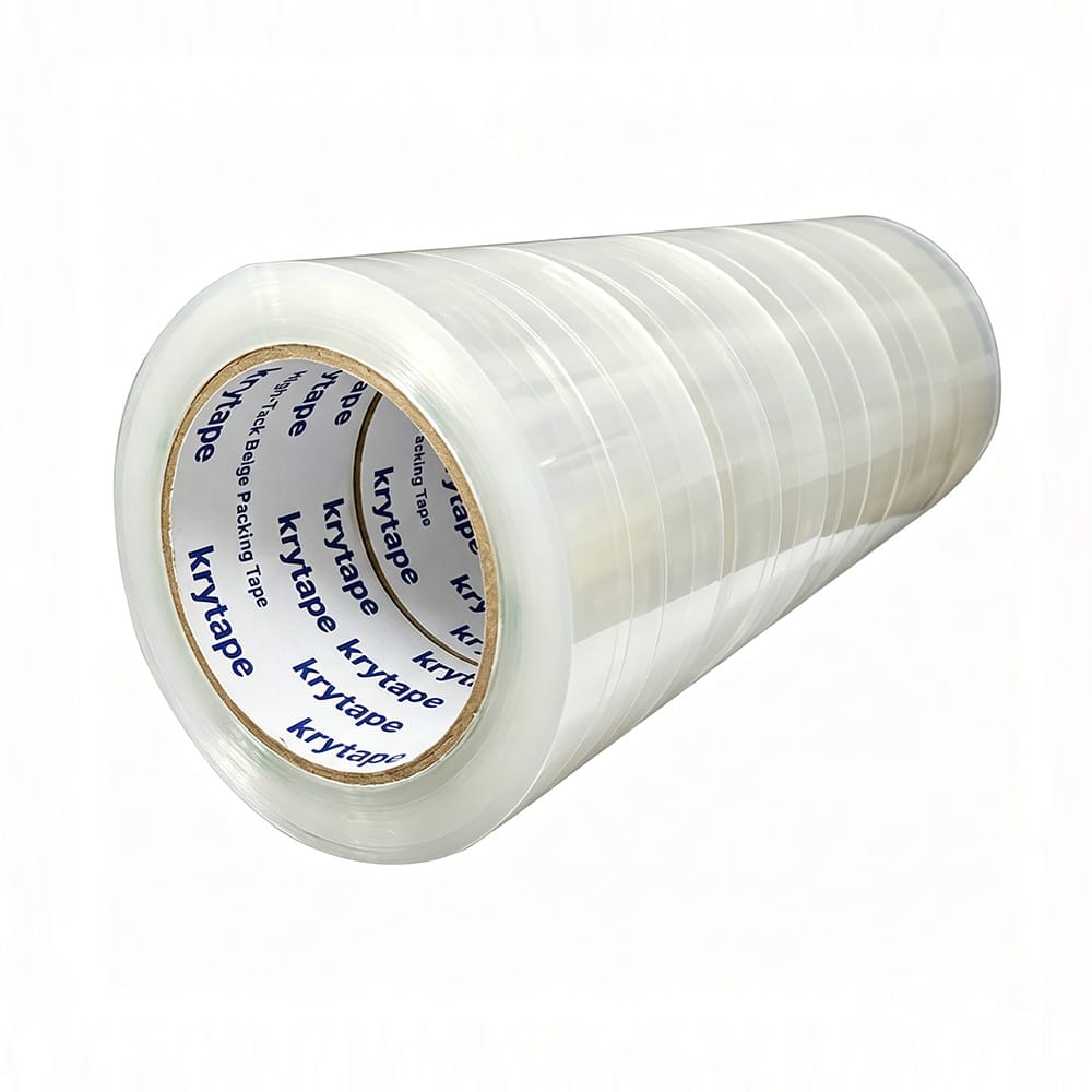 Shrink Wrapped Sleeve Beige BOPP Packing Tape Rolls Thumbnail 5