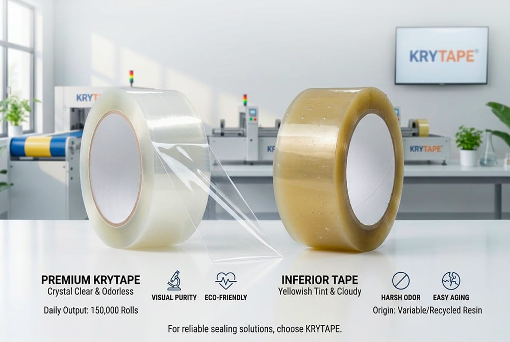Strong Odor and Yellowish Tint? How to Evaluate BOPP Tape Quality by Appearance and Smell